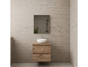 Badkamermeubel Gliss Project 60cm⎢Wellington Oak⎢Onderkast met topblad