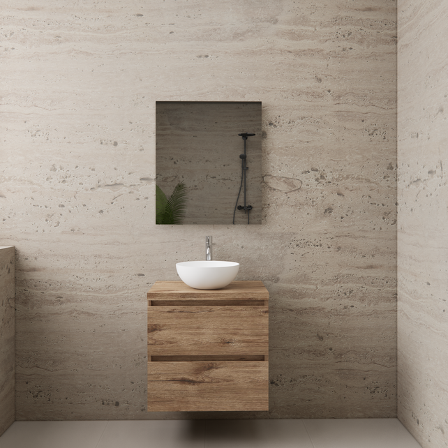 Badkamermeubel Gliss Project 60cm⎢Wellington Oak⎢Onderkast met topblad