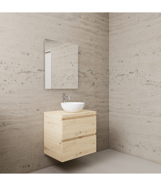 GLISS DESIGN Badkamermeubel Gliss Project 60cm⎢Artisan Oak⎢Onderkast met topblad