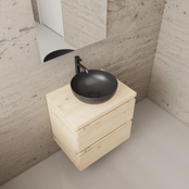 Badkamermeubel Gliss Project 60cm⎢Artisan Oak⎢Onderkast met topblad