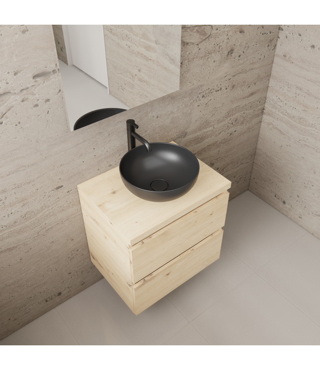 Badkamermeubel Gliss Project 60cm⎢Artisan Oak⎢Onderkast met topblad