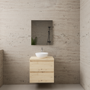 Badkamermeubel Gliss Project 60cm⎢Artisan Oak⎢Onderkast met topblad