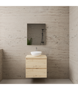 GLISS DESIGN Badkamermeubel Gliss Project 60cm⎢Artisan Oak⎢Onderkast met topblad