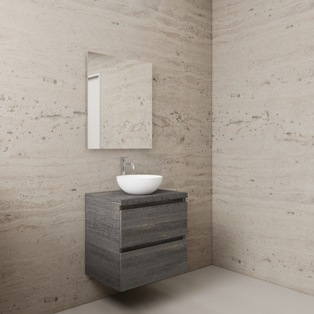 Badkamermeubel Gliss Project 60cm⎢Frey Oak⎢Onderkast met topblad