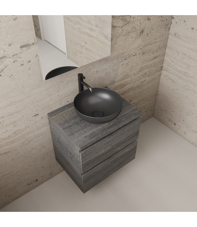 Badkamermeubel Gliss Project 60cm⎢Frey Oak⎢Onderkast met topblad