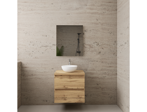 Badkamermeubel Gliss Project 60cm⎢Dakota Oak⎢Onderkast met topblad