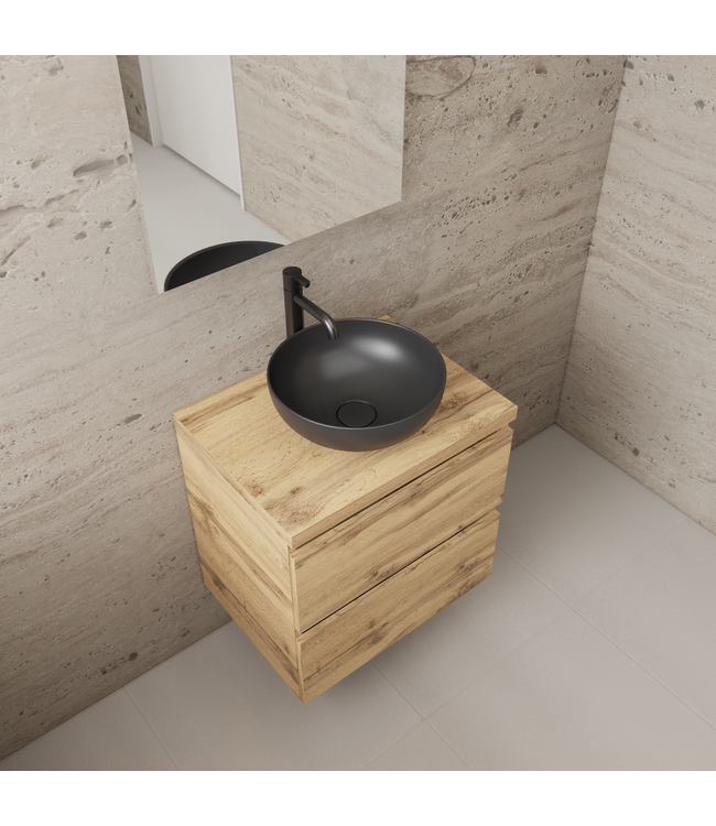 Badkamermeubel Gliss Project 60cm⎢Dakota Oak⎢Onderkast met topblad