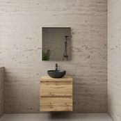 Badkamermeubel Gliss Project 60cm⎢Dakota Oak⎢Onderkast met topblad Badkamermeubel Gliss Project 60cm⎢Dakota Oak⎢Onderkast met topblad