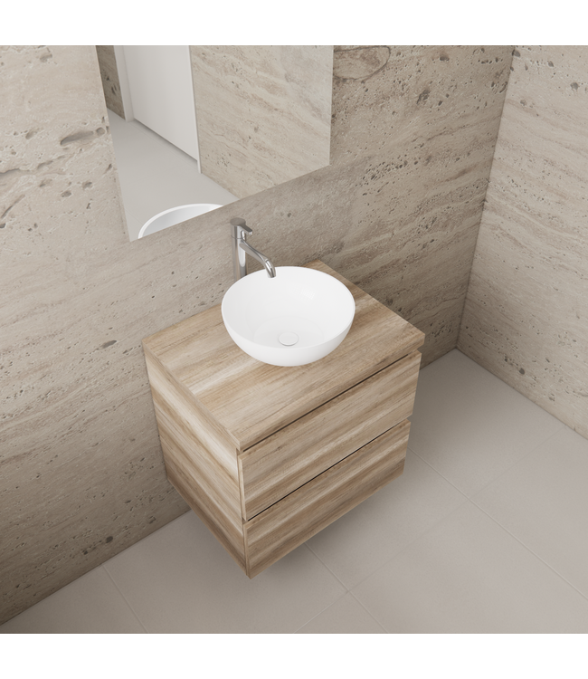 Badkamermeubel Gliss Project 60cm⎢Canyon Oak⎢Onderkast met topblad