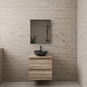 Badkamermeubel Gliss Project 60cm⎢Canyon Oak⎢Onderkast met topblad