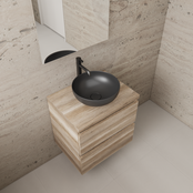 Badkamermeubel Gliss Project 60cm⎢Canyon Oak⎢Onderkast met topblad