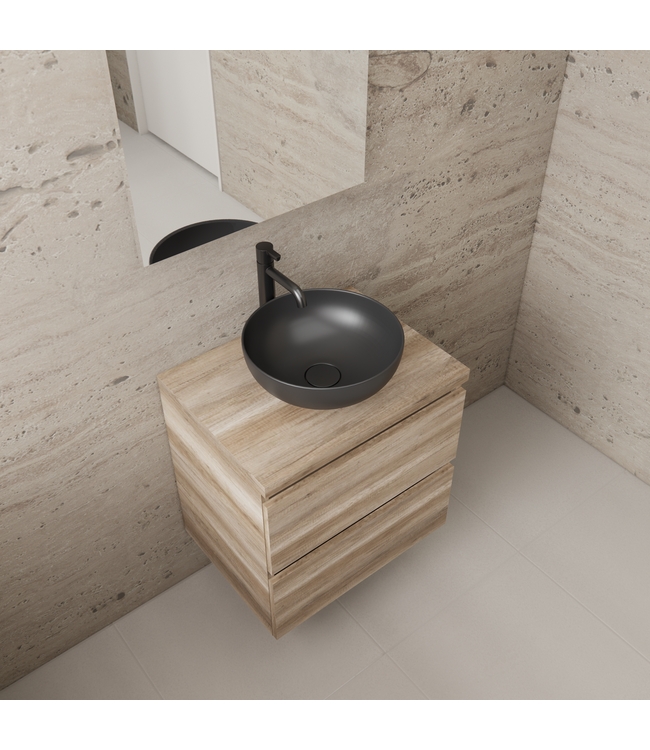 Badkamermeubel Gliss Project 60cm⎢Canyon Oak⎢Onderkast met topblad