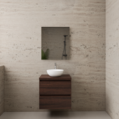 Badkamermeubel Gliss Project 60cm⎢Sonoma Choco⎢Onderkast met topblad