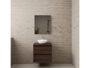 Badkamermeubel Gliss Project 60cm⎢Sonoma Choco⎢Onderkast met topblad
