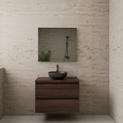Badkamermeubel Gliss Project 80cm⎢Sonoma Choco⎢Onderkast met topblad