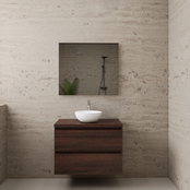 Badkamermeubel Gliss Project 80cm⎢Sonoma Choco⎢Onderkast met topblad