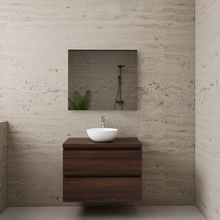 Badkamermeubel Gliss Project 80cm⎢Sonoma Choco⎢Onderkast met topblad