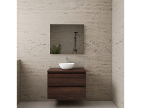 Badkamermeubel Gliss Project 80cm⎢Sonoma Choco⎢Onderkast met topblad