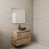 Badkamermeubel Gliss Project 80cm⎢Wellington Oak⎢Onderkast met topblad