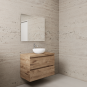 Badkamermeubel Gliss Project 80cm⎢Wellington Oak⎢Onderkast met topblad