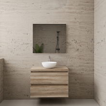 Badkamermeubel Gliss Project 80cm⎢Canyon Oak⎢Onderkast met topblad