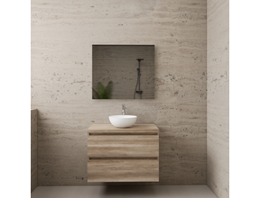 Badkamermeubel Gliss Project 80cm⎢Canyon Oak⎢Onderkast met topblad