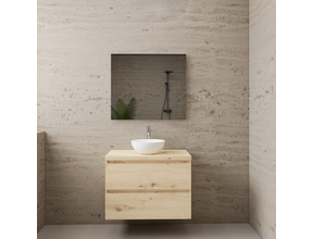 Badkamermeubel Gliss Project 80cm⎢Artisan Oak⎢Onderkast met topblad