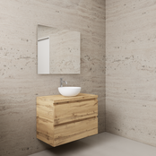 Badkamermeubel Gliss Project 80cm⎢Dakota Oak⎢Onderkast met topblad