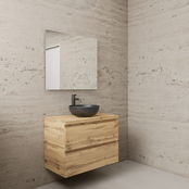 Badkamermeubel Gliss Project 80cm⎢Dakota Oak⎢Onderkast met topblad