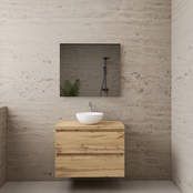 Badkamermeubel Gliss Project 80cm⎢Dakota Oak⎢Onderkast met topblad