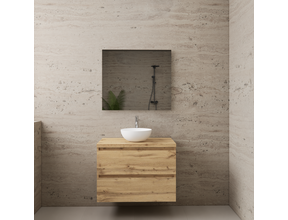Badkamermeubel Gliss Project 80cm⎢Dakota Oak⎢Onderkast met topblad