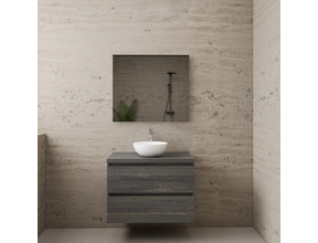 Badkamermeubel Gliss Project 80cm⎢Frey Oak⎢Onderkast met topblad