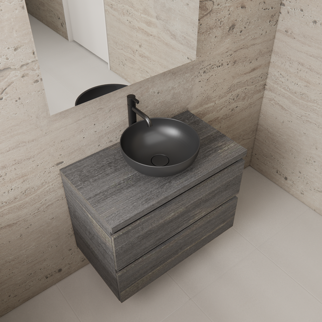 Badkamermeubel Gliss Project 80cm⎢Frey Oak⎢Onderkast met topblad