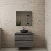 Badkamermeubel Gliss Project 80cm⎢Frey Oak⎢Onderkast met topblad