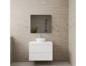 Badkamermeubel Gliss Project 80cm⎢Hoogglans Wit⎢Onderkast met topblad