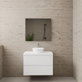 Badkamermeubel Gliss Project 80cm⎢Hoogglans Wit⎢Onderkast met topblad