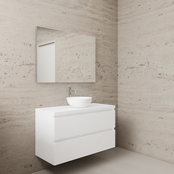 Badkamermeubel Gliss Project 100cm⎢Hoogglans Wit⎢Onderkast met topblad