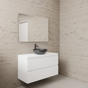 Badkamermeubel Gliss Project 100cm⎢Hoogglans Wit⎢Onderkast met topblad