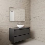 Badkamermeubel Gliss Project 100cm⎢Hoogglans Antraciet⎢Onderkast met topblad Badkamermeubel Gliss Project 100cm⎢Hoogglans Antraciet⎢Onderkast met topblad