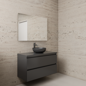 Badkamermeubel Gliss Project 100cm⎢Hoogglans Antraciet⎢Onderkast met topblad Badkamermeubel Gliss Project 100cm⎢Hoogglans Antraciet⎢Onderkast met topblad