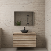 Badkamermeubel Gliss Project 100cm⎢Canyon Oak⎢Onderkast met topblad