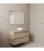 Badkamermeubel Gliss Project 100cm⎢Canyon Oak⎢Onderkast met topblad