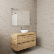 Badkamermeubel Gliss Project 100cm⎢Dakota Oak⎢Onderkast met topblad