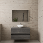 Badkamermeubel Gliss Project 100cm⎢Frey Oak⎢Onderkast met topblad