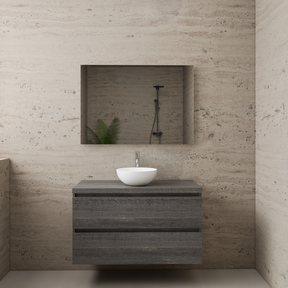 Badkamermeubel Gliss Project 100cm⎢Frey Oak⎢Onderkast met topblad