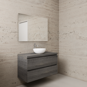 Badkamermeubel Gliss Project 100cm⎢Frey Oak⎢Onderkast met topblad