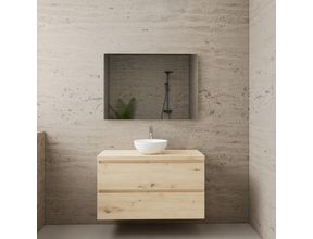 Badkamermeubel Gliss Project 100cm⎢Artisan Oak⎢Onderkast met topblad