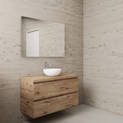 Badkamermeubel Gliss Project 100cm⎢Wellington Oak⎢Onderkast met topblad