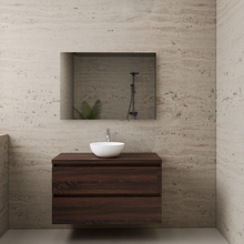 Badkamermeubel Gliss Project 100cm⎢Sonoma Choco⎢Onderkast met topblad