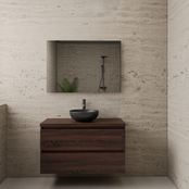 Badkamermeubel Gliss Project 100cm⎢Sonoma Choco⎢Onderkast met topblad